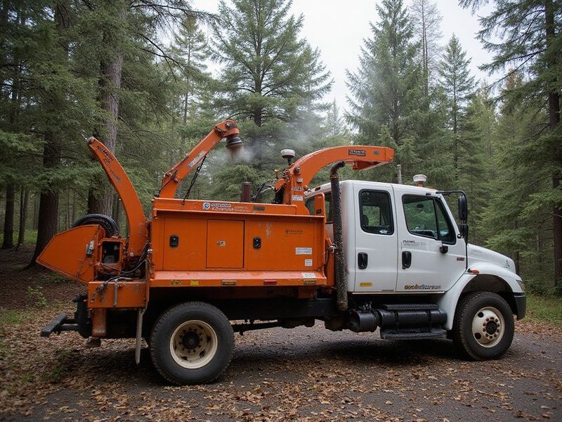 Northshore Tree Service professional equipment including bucket truck